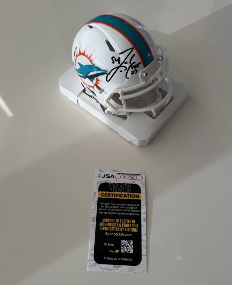 Zach Thomas Autographed Miami Dolphins Speed Mini Helmet 