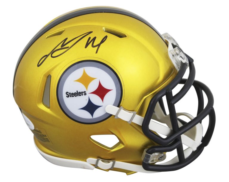 Steelers George Pickens Authentic Signed Flash Speed Mini Helmet JSA #AM89592