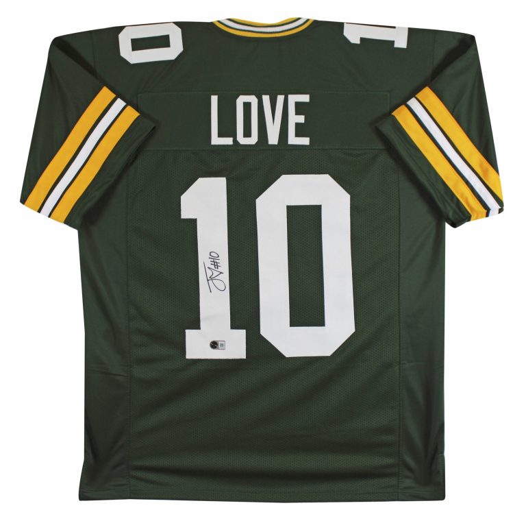 Jordan Love Authentic Signed Green Pro Style Jersey Autographed BAS Witnessed 2
