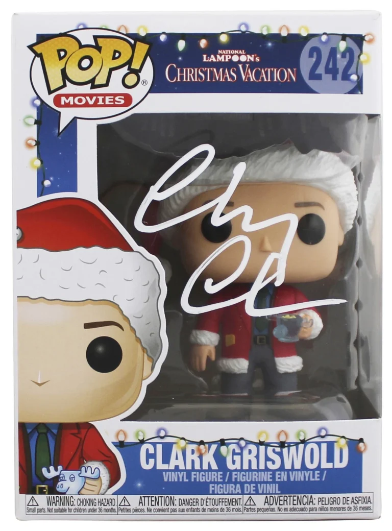 Chevy Chase Christmas Vacation Signed #242 Funko Pop Figure BAS #BL11737