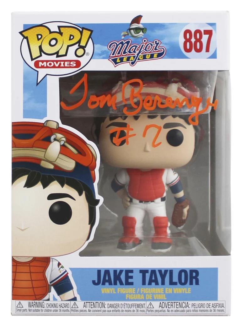 Tom Berenger Major League Authentic Signed #887 Funko Pop Figure JSA #WIT404299