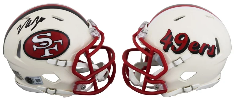 49ers Nick Bosa Authentic Signed Retro Speed Mini Helmet BAS Witnessed
