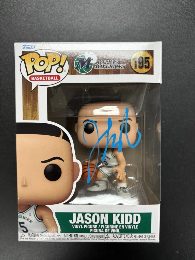 Jason Kidd Signed Autographed Funko Pop 195 Dallas Mavericks Beckett