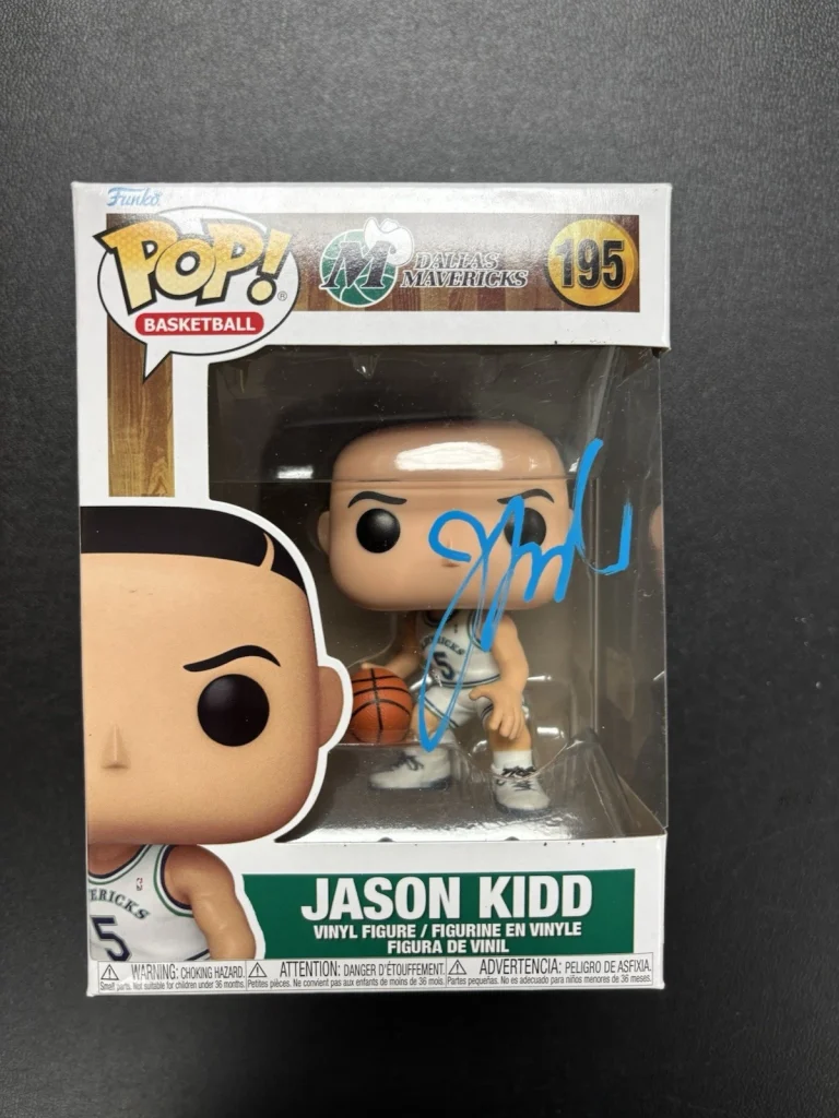 Jason Kidd Signed Autographed Funko Pop 195 Dallas Mavericks Beckett