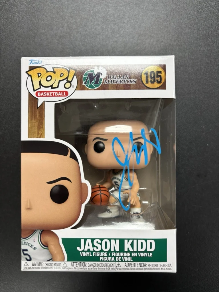 Jason Kidd Signed Autographed Funko Pop 195 Dallas Mavericks Beckett