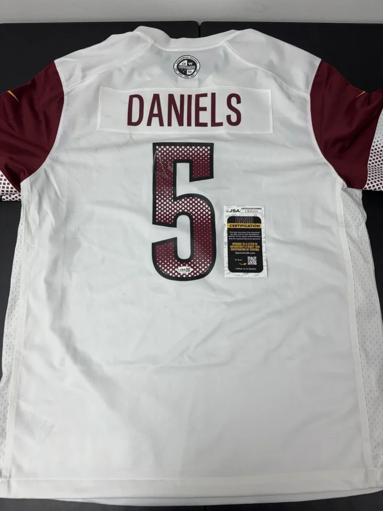 JAYDEN DANIELS Washington Commanders AUTHENTIC AUTOGRAPHED SIGNED JERSEY JSA Coa