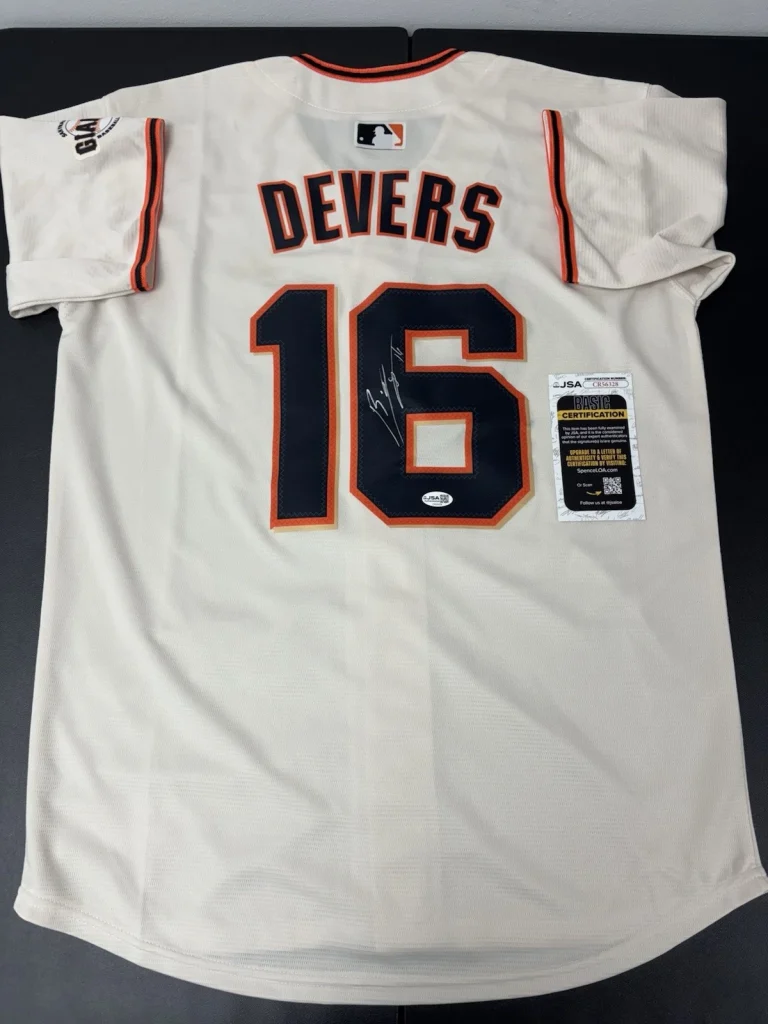 RAFAEL DEVERS SIGNED AUTOGRAPHED SAN francisco Giants Jersey. JSA Coa