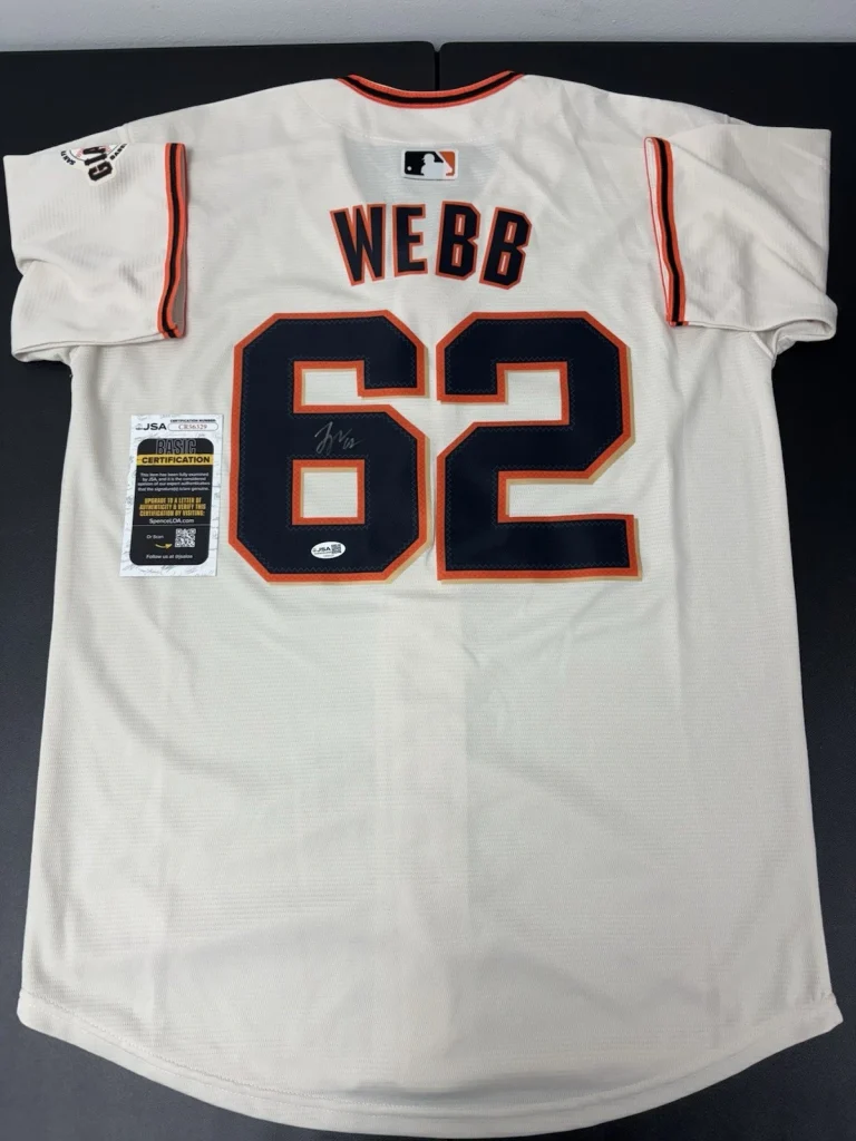 Logan Webb San Francisco Giants Signed Autographed Jersey Star JSA COA