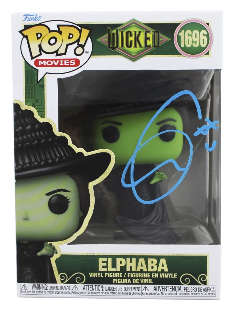 Cynthia Erivo Wicked Signed Elphaba #1696 Funko Pop Vinyl Figure BAS #BQ48418