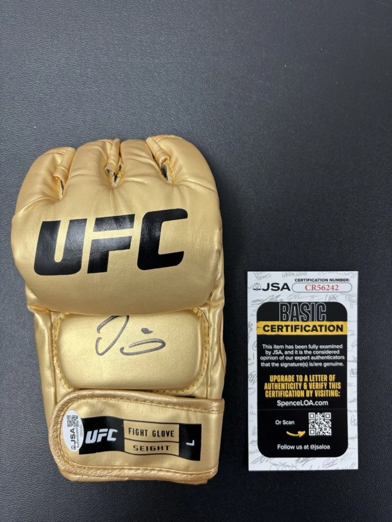 Dana White Autographed Gold UFC Glove MMA CEO JSA COA