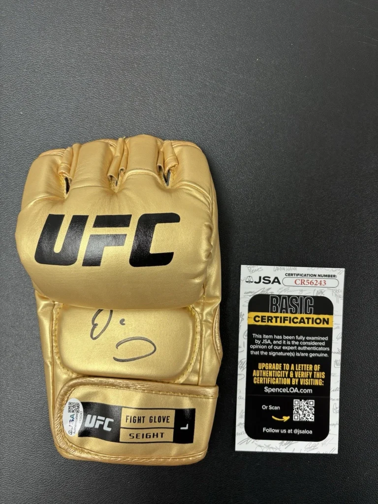 Dana White Autographed Gold UFC Glove MMA CEO JSA COA