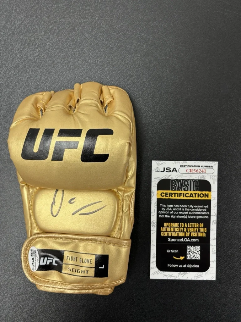 Dana White Autographed Gold UFC Glove MMA CEO JSA COA