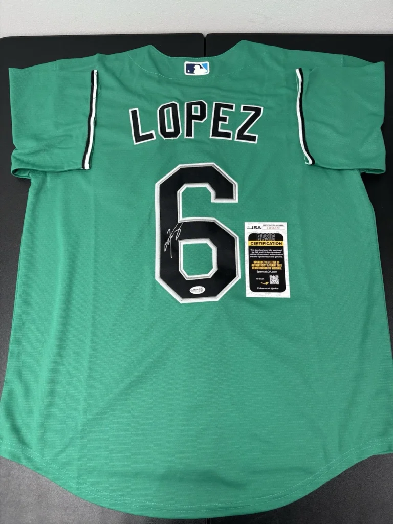 Otto Lopez Signed Autographed Miami Marlins Jersey. JSA Coa