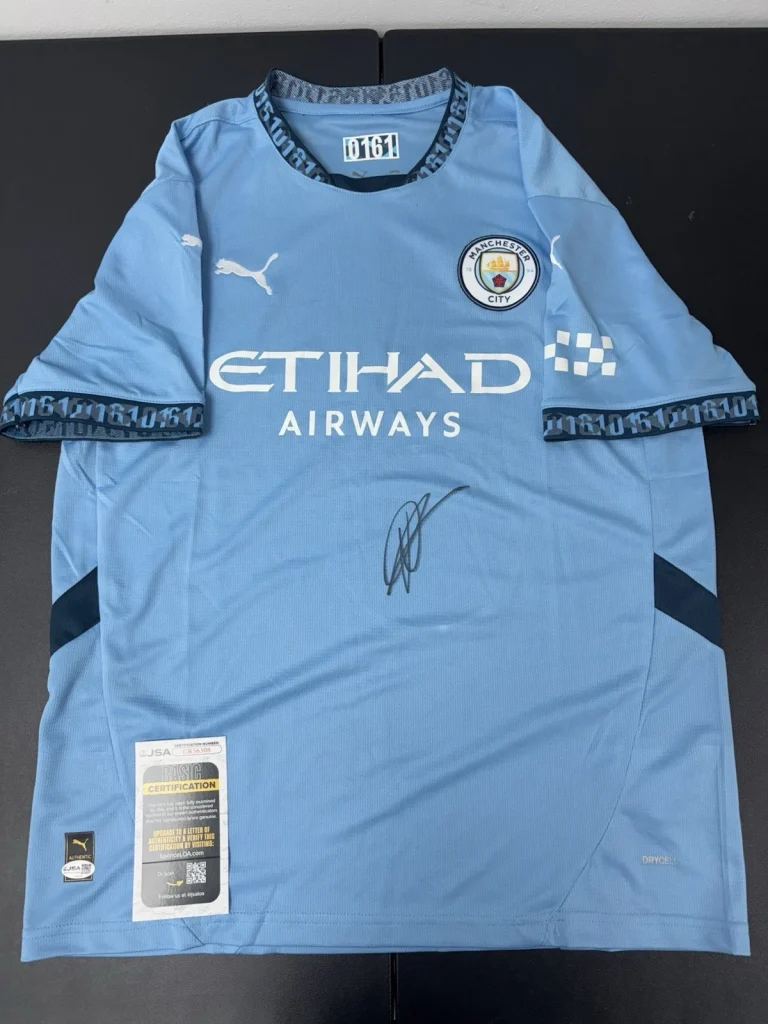 BERNARDO SILVA  signed Autographed Manchester City Jersey. JSA Coa