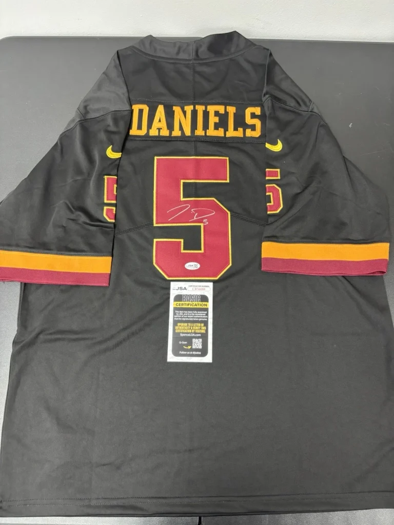 JAYDEN DANIELS Washington Commanders AUTOGRAPHED SIGNED JERSEY JSA Coa