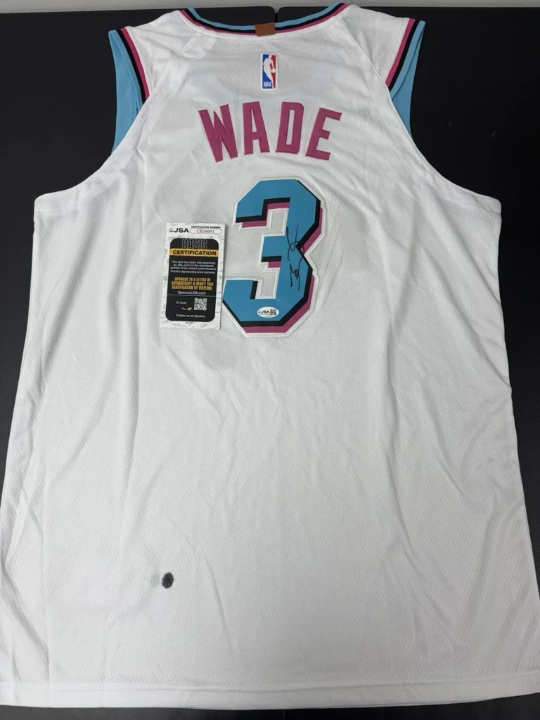 Dwyane Wade Autographed Signed Miami Vice Jersey. JSA Coa . Hof. READ