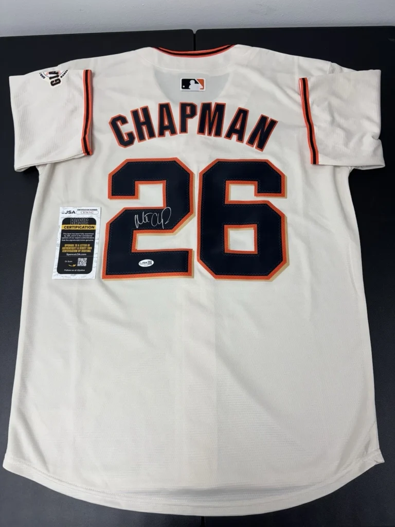 Matt Chapman San Francisco Giants Signed Autographed Jersey. JSA Coa