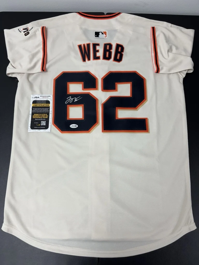 Logan Webb San Francisco Giants Signed Autographed Jersey Star JSA COA