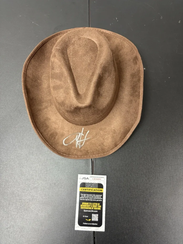Cole Hauser RIP WHEELER Autographed Signed YELLOWSTONE Cowboy Hat. JSA Coa