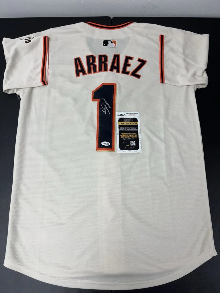 Luis Arraez Signed Autographed San Francisco Giants Jersey. JSA Coa