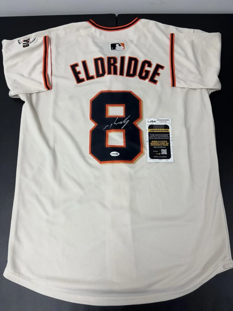 Bryce Eldridge Signed Autographed San Francisco Giants Jersey Superstar JSA Coa