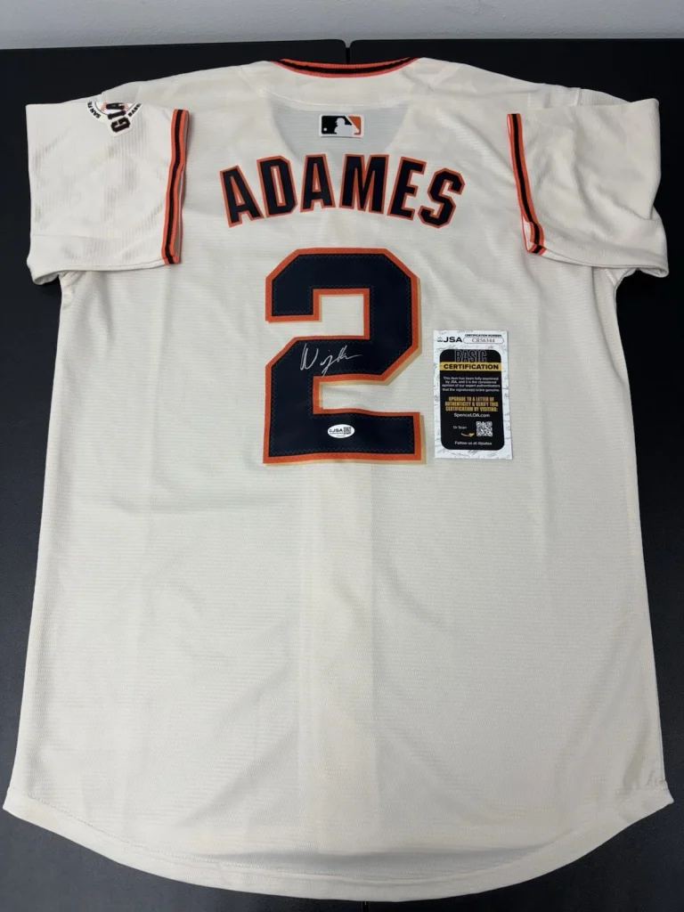 Willy Adames Signed Autographed Jersey San Francisco Giants. JSA Coa
