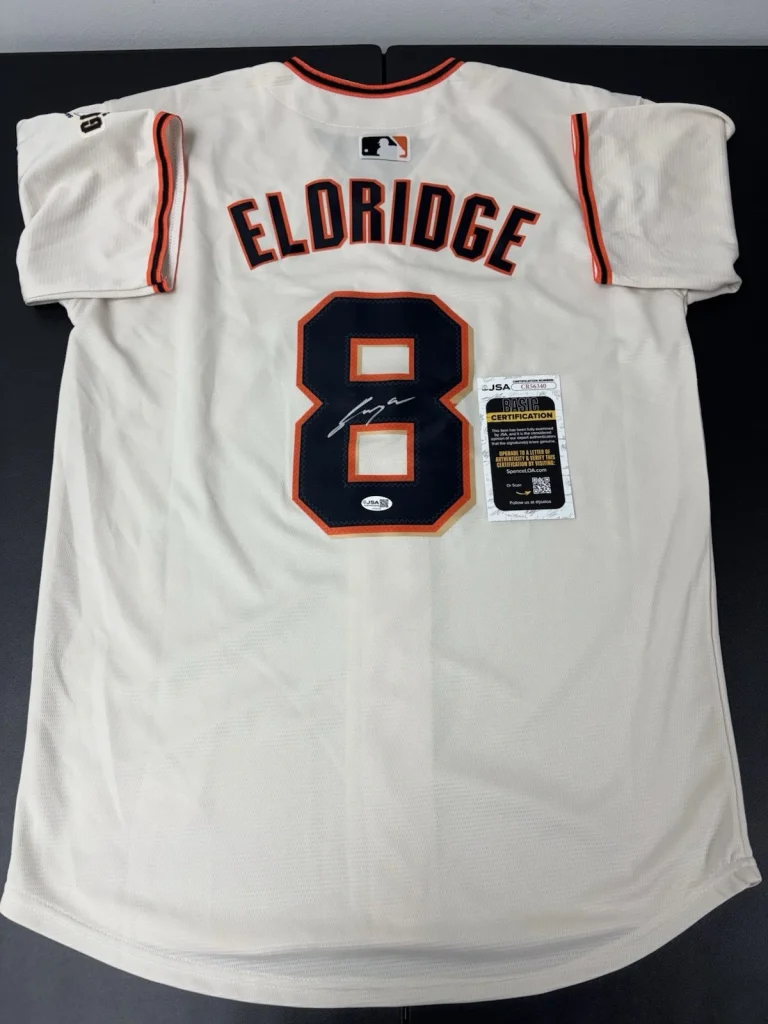 Bryce Eldridge Signed Autographed San Francisco Giants Jersey Superstar JSA Coa