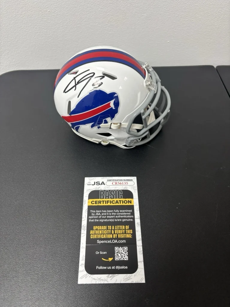 Dion Dawkins Autographed Signed Buffalo Bills Speed Mini Helmet. JSA Coa