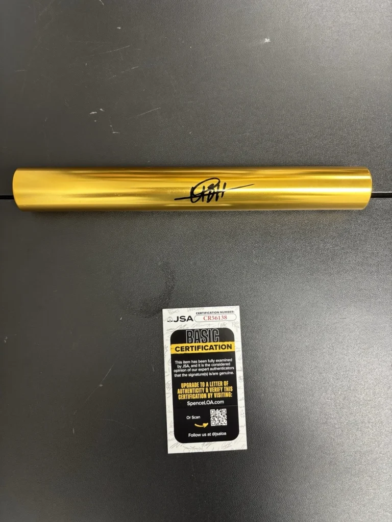 Usain Bolt Signed Autographed Gold Baton Fastest Man Ever. Jsa Coa