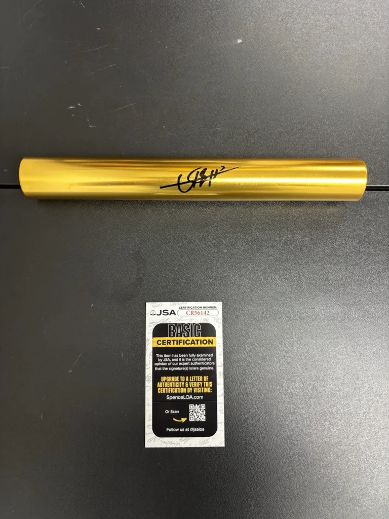 Usain Bolt Signed Autographed Gold Baton Fastest Man Ever. Jsa Coa