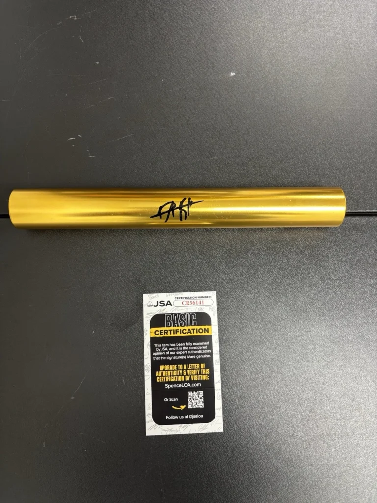 Usain Bolt Signed Autographed Gold Baton Fastest Man Ever. Jsa Coa