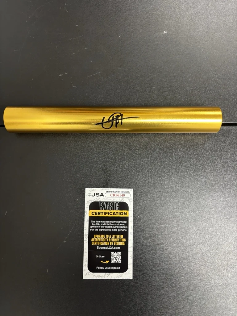Usain Bolt Signed Autographed Gold Baton Fastest Man Ever. Jsa Coa