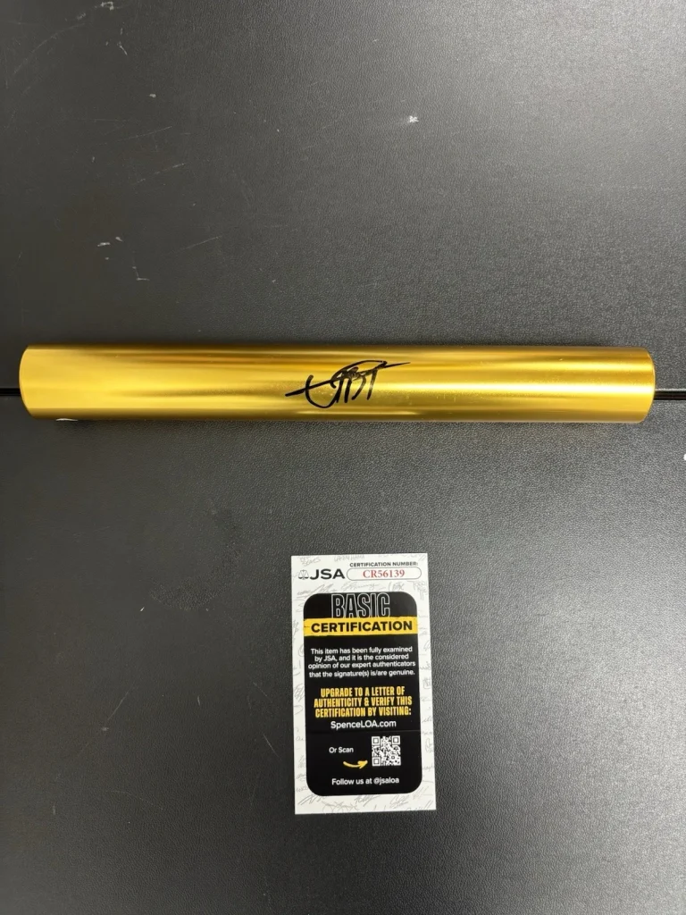 Usain Bolt Signed Autographed Gold Baton Fastest Man Ever. Jsa Coa