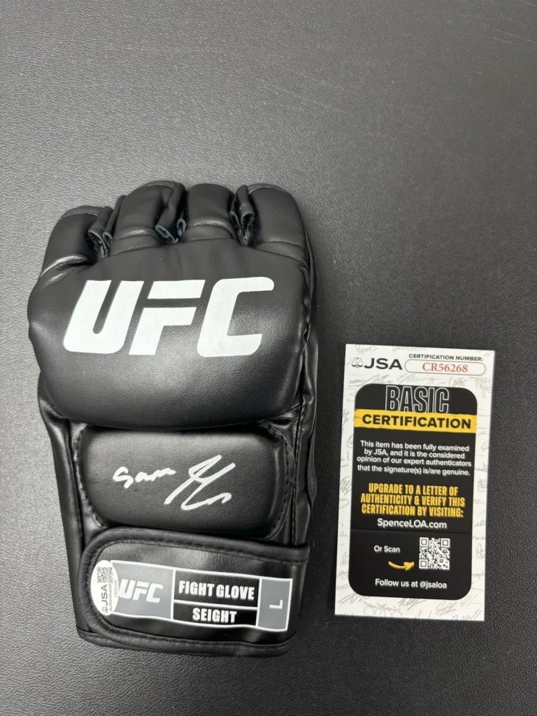 GABLE STEVESON SIGNED AUTOGRAPHED UFC GLOVE. JSA Coa Rare