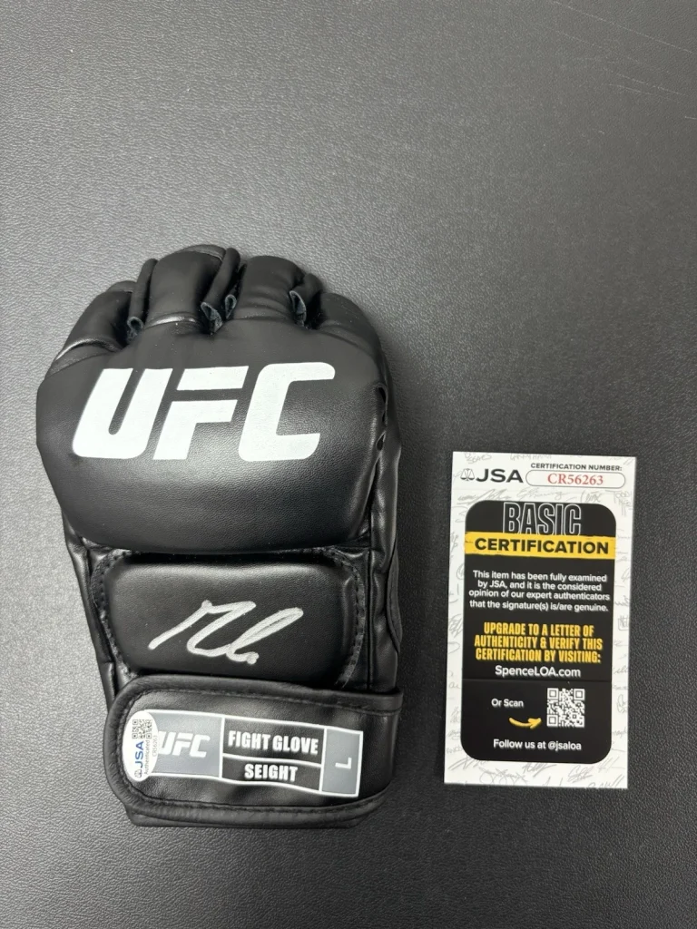 GABLE STEVESON SIGNED AUTOGRAPHED UFC GLOVE. JSA Coa Rare