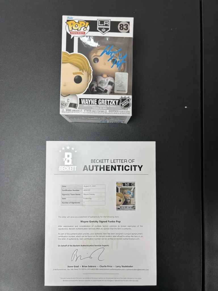 Wayne Gretzky Oilers  #83 LA Kings Signed Autographed Funko Pop. Beckett BAS COA