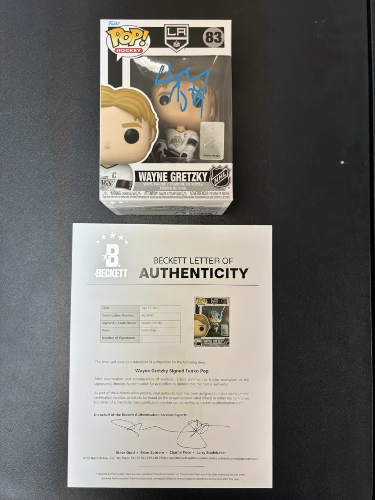 Wayne Gretzky Oilers  #83 LA Kings Signed Autographed Funko Pop. Beckett BAS COA
