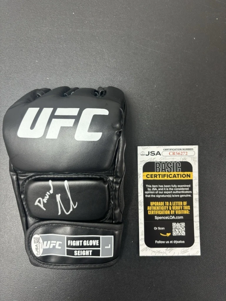 GABLE STEVESON SIGNED AUTOGRAPHED UFC GLOVE. JSA Coa Rare