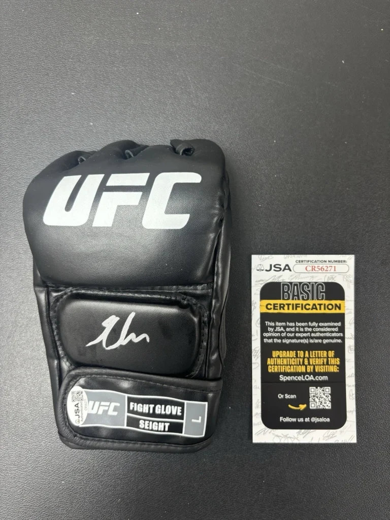 GABLE STEVESON SIGNED AUTOGRAPHED UFC GLOVE. JSA Coa Rare