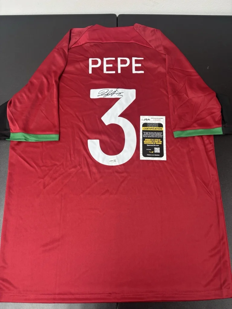 Pepe Signed Jersey Portugal JSA COA
