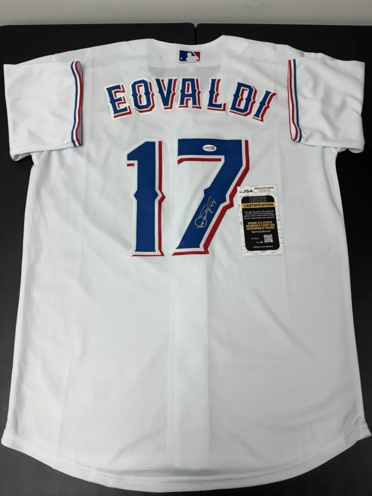 Nathan Eovaldi Texas Rangers Autographed Jersey JSA Certified