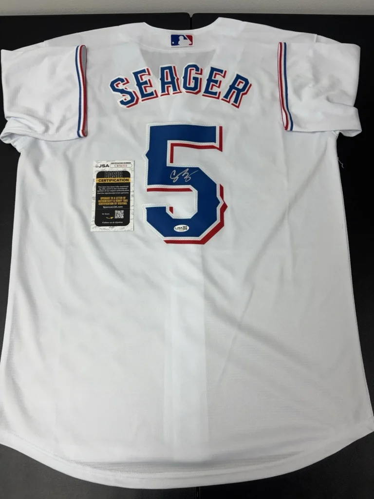 Corey Seager Signed Autographed Jersey Texas Rangers  JSA COA