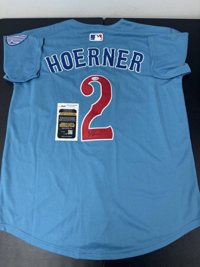 NICO HOERNER Chicago Cubs Signed Autographed Jersey. Jsa Coa
