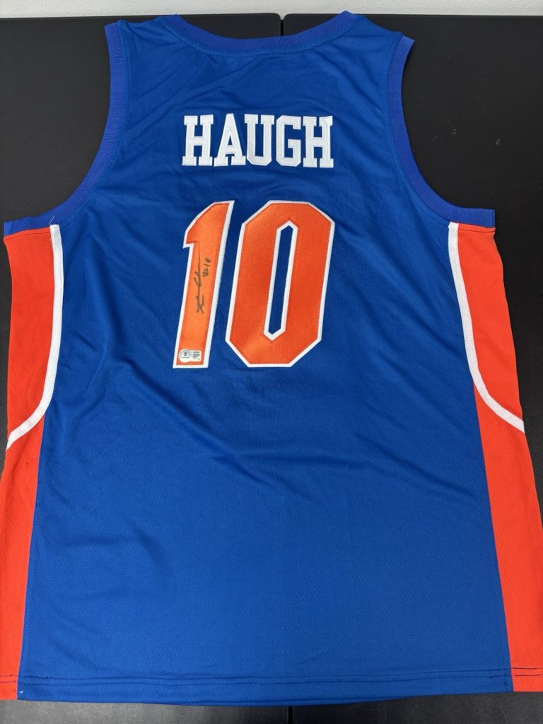 THOMAS HAUGH SIGNED Autographed FLORIDA GATORS BASKETBALL JERSEY BECKETT BAS