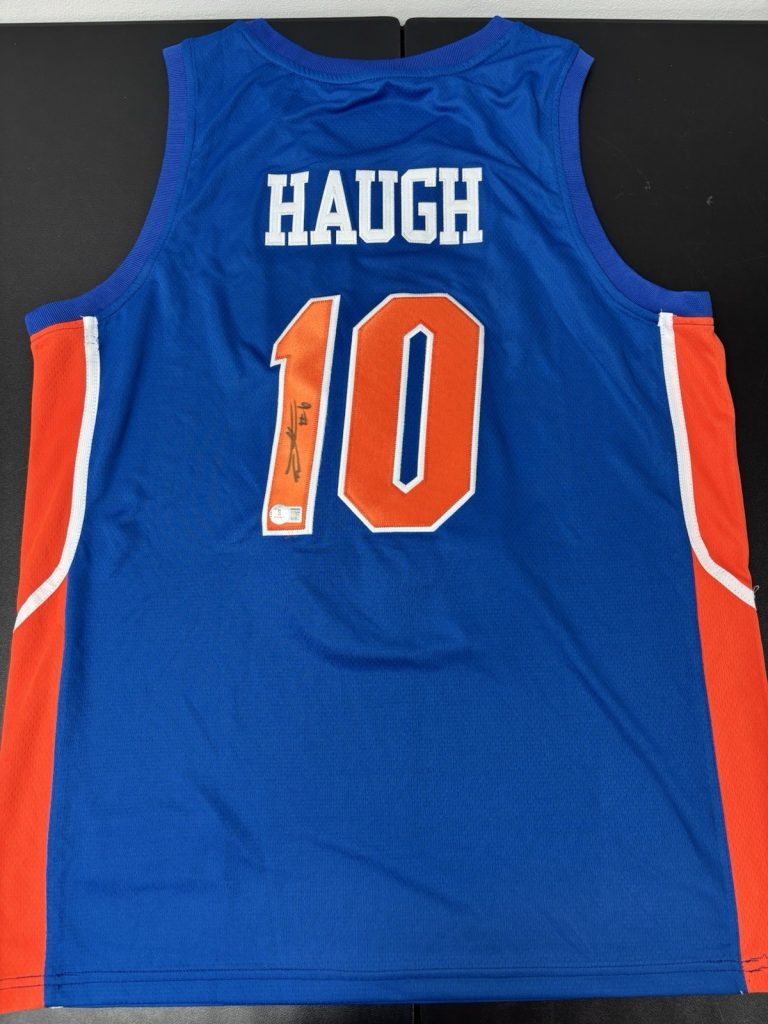 THOMAS HAUGH SIGNED Autographed FLORIDA GATORS BASKETBALL JERSEY BECKETT BAS