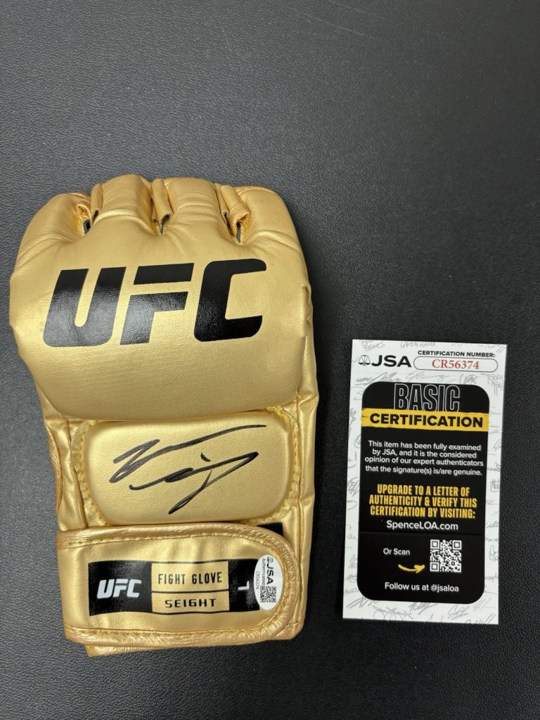 Nate Diaz Signed Autographed UFC Gold Glove Jsa Coa Authenticated