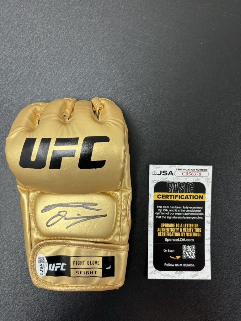 Nate Diaz Signed Autographed UFC Gold Glove Jsa Coa Authenticated