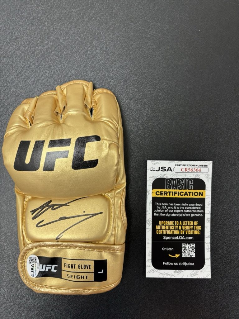 Nate Diaz Signed Autographed UFC Gold Glove Jsa Coa Authenticated