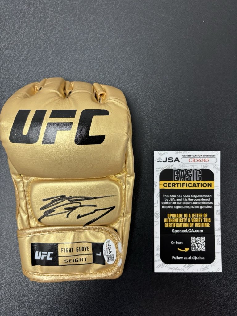 Nate Diaz Signed Autographed UFC Gold Glove Jsa Coa Authenticated