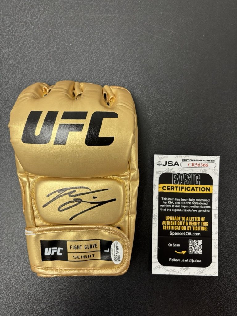 Nate Diaz Signed Autographed UFC Gold Glove Jsa Coa Authenticated